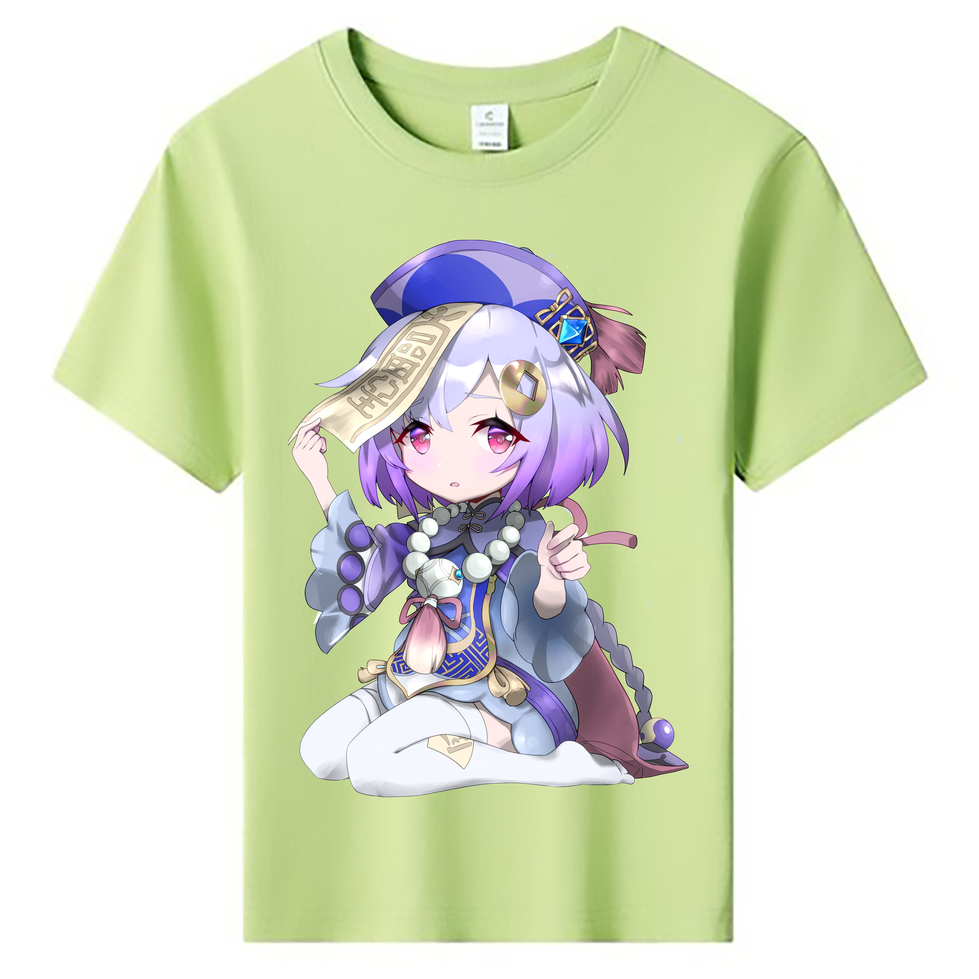 げんし神 七七 なな  genshin Nana 綿100％キッズTシャツ（フロントプリント）